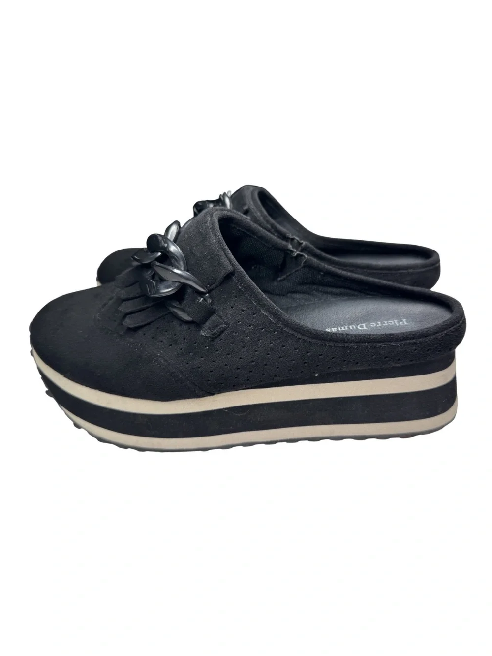 Pierre Dumas Paloma-3 Women's Platform Fashion Mule Sneakers chain comfort 10